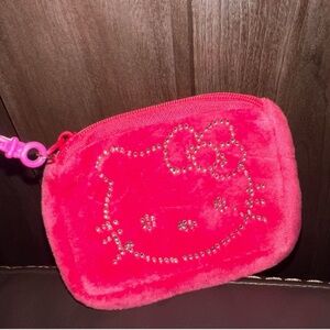 Hello kitty pink small pouch keychain accessory